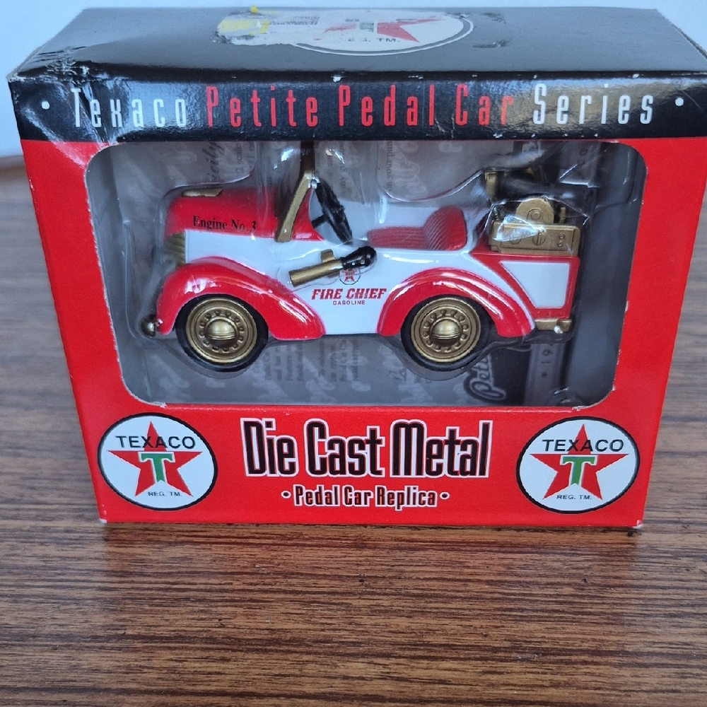 Fire Chief Pedal Car Replica - Red and Gold New And Sealed.